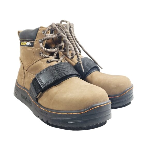 Cougar Paws Mens Roofer Boots 9.5 Brown Leather - Picture 1 of 9